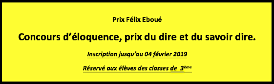 Des concours pour tous les élèves !!! – Collège Edmond Bambuck